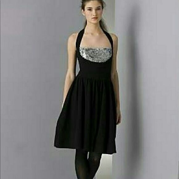 Marc by Marc Jacobs Honey Sequin Sweater Halter Dress - Picture 1 of 7